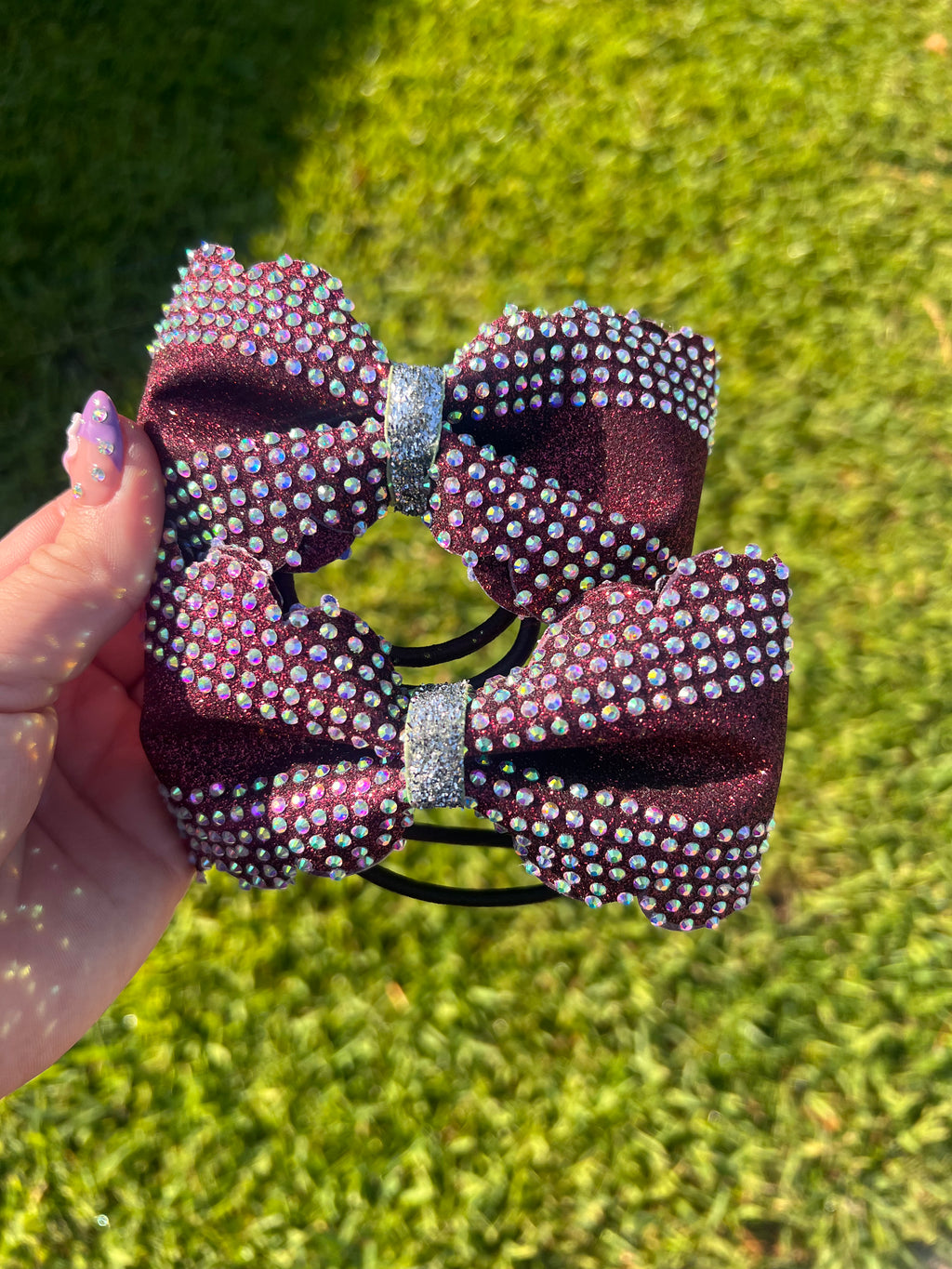 Scalloped piggy bow set